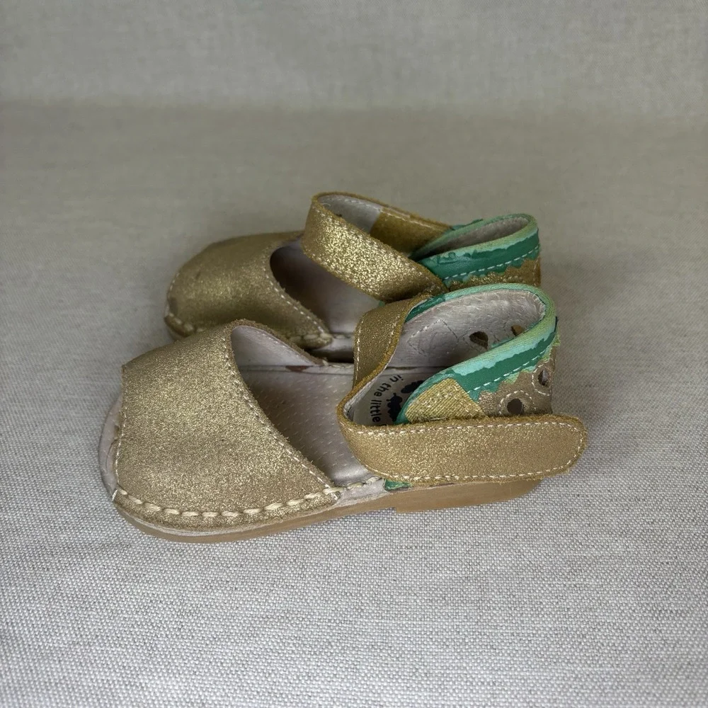 Livie & Luca Sandals Kids 4 Kea Gold Watermelon Mary Jane Open Toe Shoes Limited